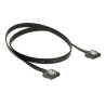 Delock SATA 6 Gb/s Kabel 50 cm schwarz FLEXI