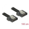 Delock SATA 6 Gb/s Kabel 100 cm schwarz FLEXI