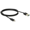 Delock Kabel EASY-USB 2.0 Typ-A Stecker - EASY-USB 2.0 Typ Micro-B Stecker 1 m schwarz