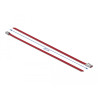 Delock Edelstahlkabelbinder L 200 x B 4,6 mm rot 10 Stück