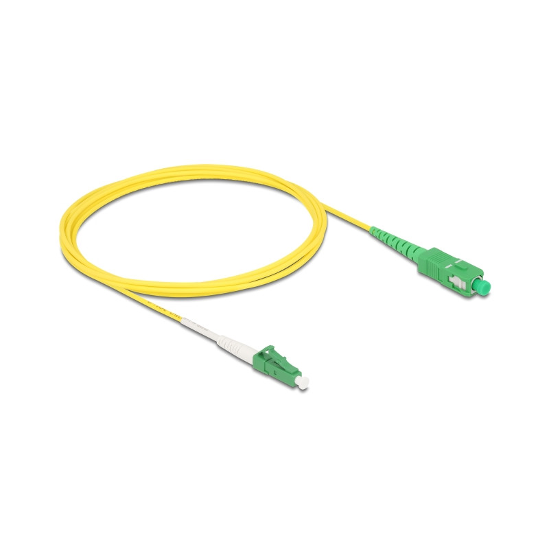 Delock Kabel Lichtwellenleiter LC-APC zu SC-APC Simplex Singlemode OS2 2 m