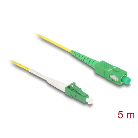 Delock Kabel Lichtwellenleiter LC-APC zu SC-APC Simplex Singlemode OS2 5 m