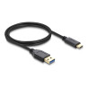 Delock USB 10 Gbps Kabel Typ-A zu USB Type-C™ 1 m