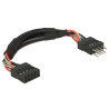 Delock USB 2.0 10 Pin Verlängerungskabel Pfostenstecker - Pfostenbuchse 10 cm