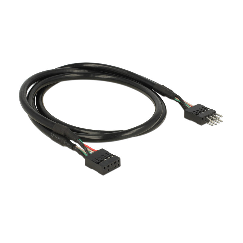 Delock USB 2.0 10 Pin Verlängerungskabel Pfostenstecker - Pfostenbuchse 50 cm