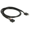 Delock USB 2.0 10 Pin Verlängerungskabel Pfostenstecker - Pfostenbuchse 50 cm