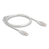 Delock Kabel USB 2.0 Typ-A Stecker - USB 2.0 Typ-A Stecker 1 m transparent
