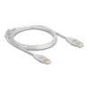 Delock Kabel USB 2.0 Typ-A Stecker - USB 2.0 Typ-A Stecker 1,5 m transparent