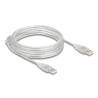 Delock Kabel USB 2.0 Typ-A Stecker - USB 2.0 Typ-A Stecker 5 m transparent