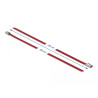Delock Edelstahlkabelbinder L 500 x B 4,6 mm rot 10 Stück