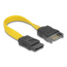 Delock SATA 6 Gb/s Verlängerungskabel 10 cm gelb