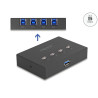 Delock USB 5 Gbps Switch für 4 PC an 1 Gerät
