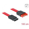 Delock SATA 6 Gb/s Verlängerungskabel 100 cm rot