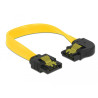 Delock SATA 6 Gb/s Kabel gerade auf links gewinkelt 10 cm gelb