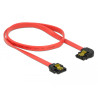 Delock SATA 6 Gb/s Kabel gerade auf links gewinkelt 50 cm rot