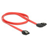 Delock SATA 6 Gb/s Kabel gerade auf rechts gewinkelt 50 cm rot