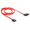 Delock SATA 6 Gb/s Kabel gerade auf rechts gewinkelt 70 cm rot