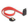Delock SATA 6 Gb/s Kabel gerade auf oben gewinkelt 30 cm rot