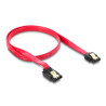 Delock SATA 6 Gb/s Kabel gerade auf oben gewinkelt 50 cm rot
