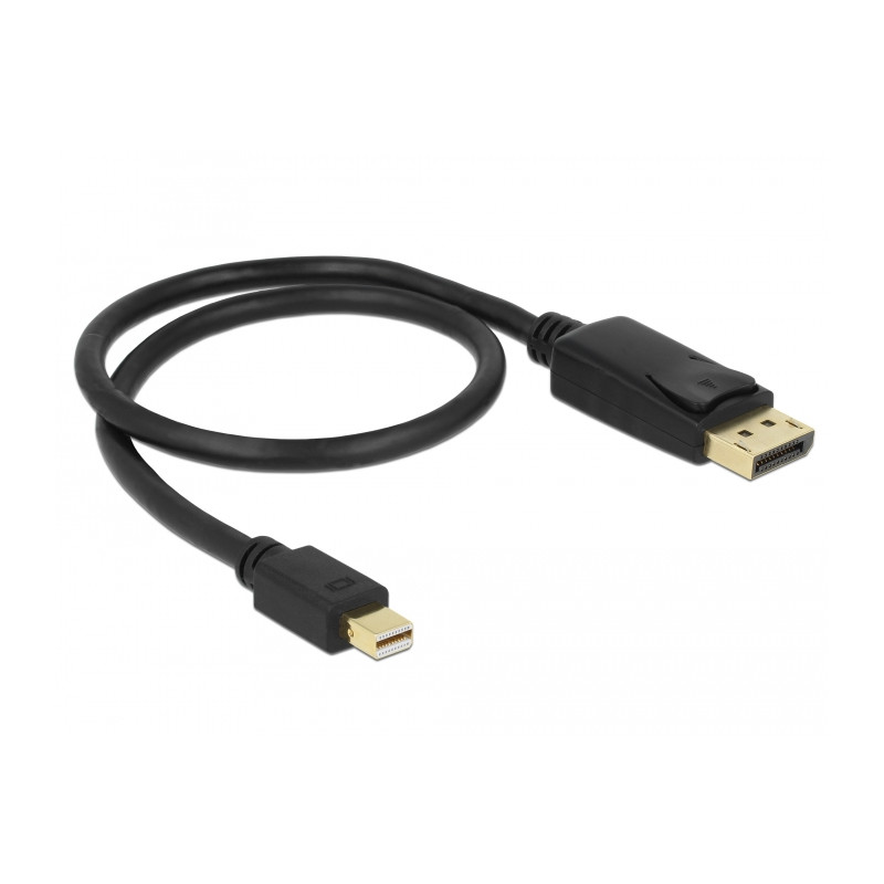 Delock Kabel Mini DisplayPort 1.2 Stecker - DisplayPort Stecker 4K 60 Hz 0,5 m