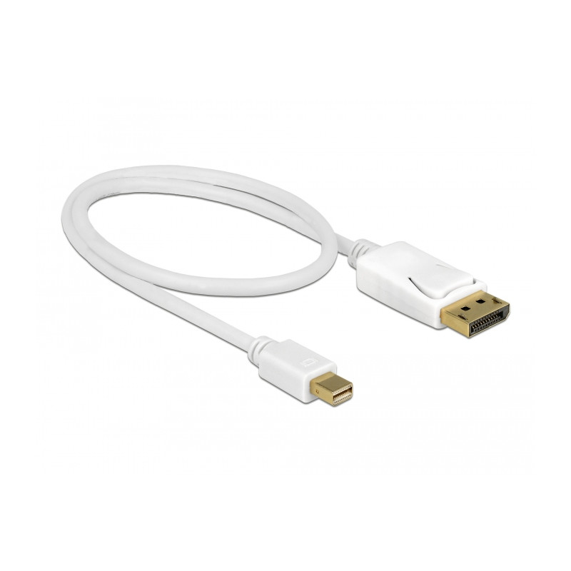 Delock Kabel Mini DisplayPort 1.2 Stecker - DisplayPort Stecker 4K 60 Hz 0,5 m