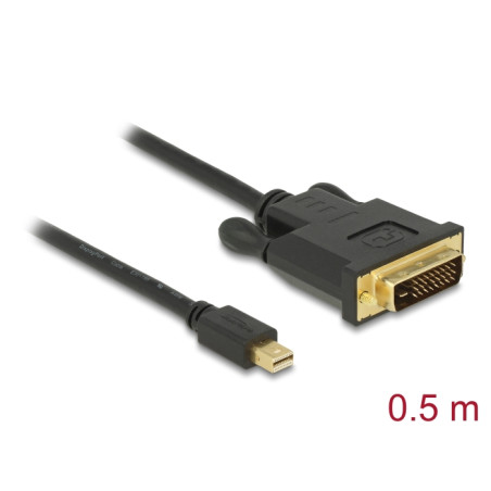 Delock Kabel mini DisplayPort 1.1 Stecker - DVI 24+1 Stecker 0,5 m