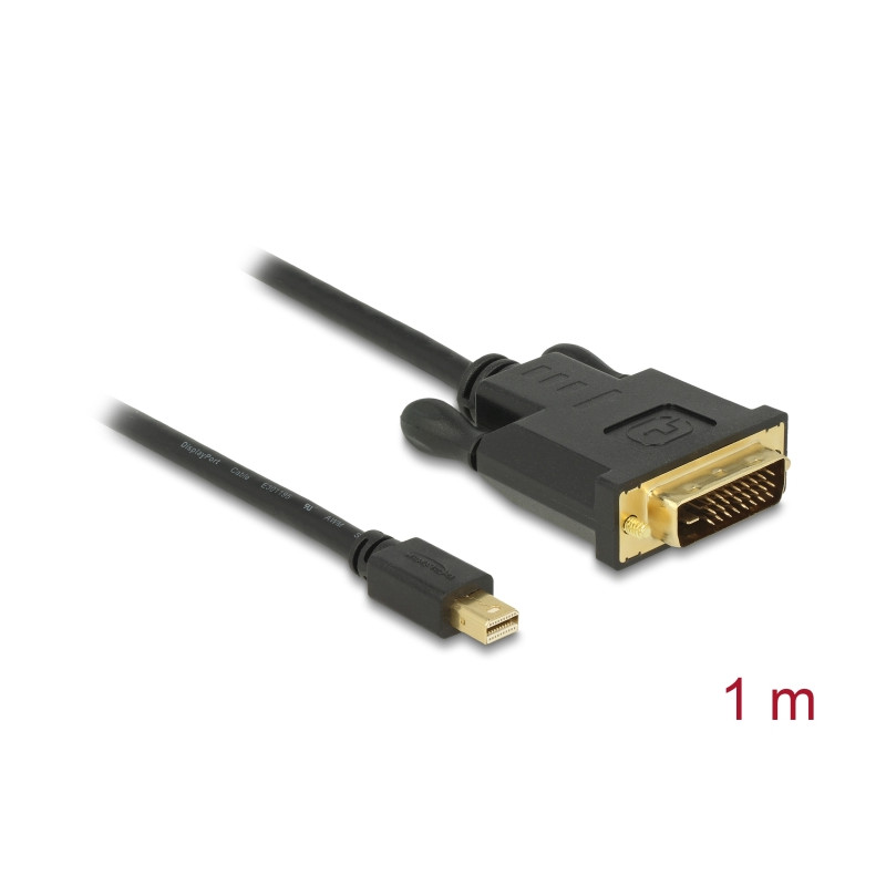 Delock Kabel mini DisplayPort 1.1 Stecker - DVI 24+1 Stecker 1 m