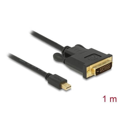 Delock Kabel mini DisplayPort 1.1 Stecker - DVI 24+1 Stecker 1 m