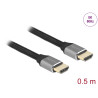 Delock Ultra High Speed HDMI Kabel 48 Gbps 8K 60 Hz grau 0,5 m zertifiziert