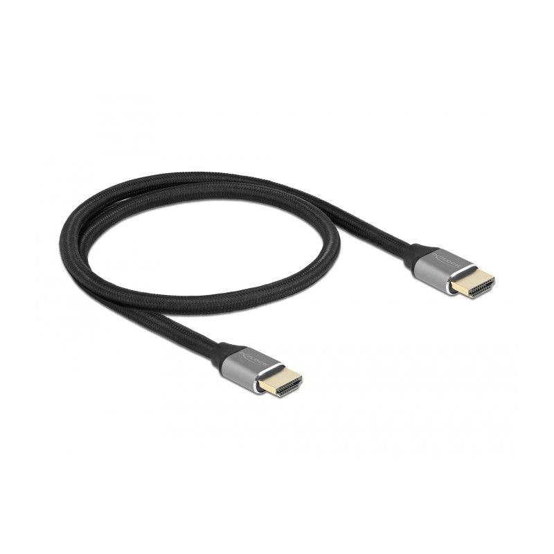 Delock Ultra High Speed HDMI Kabel 48 Gbps 8K 60 Hz grau 0,5 m zertifiziert