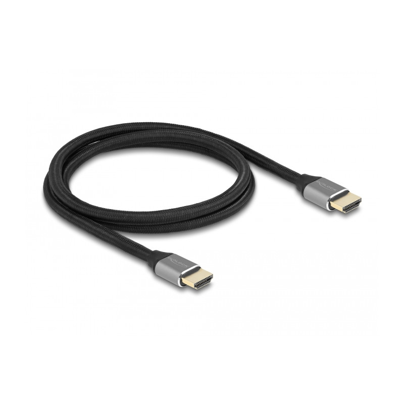 Delock Ultra High Speed HDMI Kabel 48 Gbps 8K 60 Hz grau 1 m zertifiziert