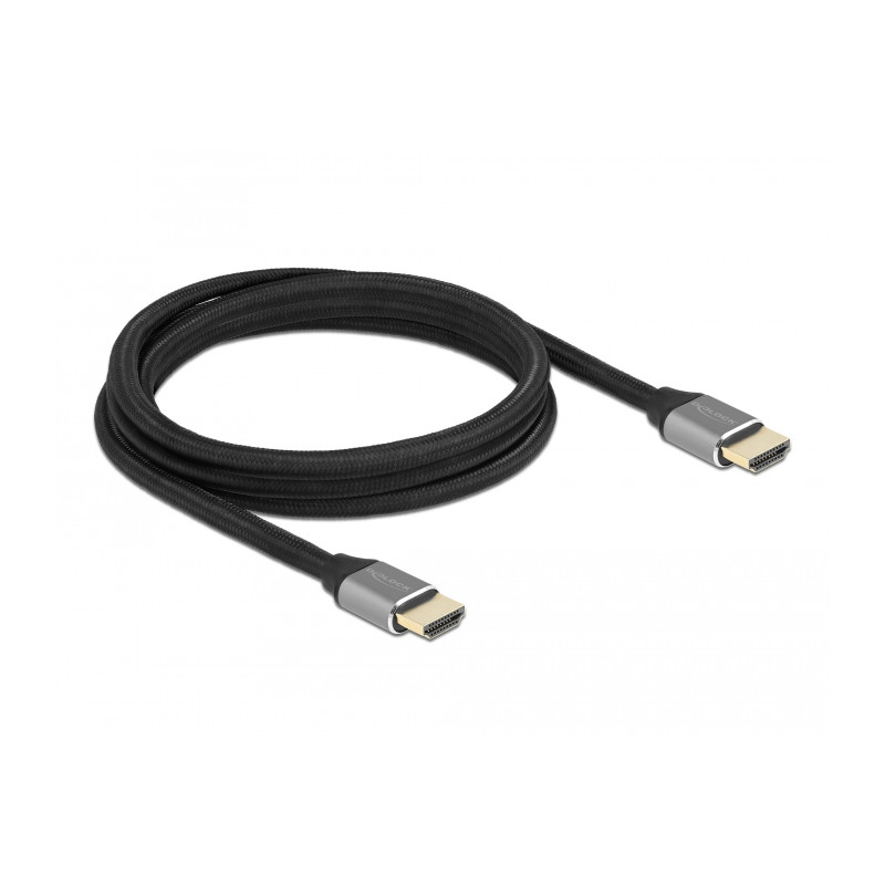 Delock Ultra High Speed HDMI Kabel 48 Gbps 8K 60 Hz grau 2 m zertifiziert
