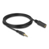 Delock Verlängerungskabel Audio Klinke 3,5 mm Stecker / Buchse 3 m