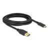 Delock USB 10 Gbps Kabel Typ-A zu USB Type-C™ 3 m