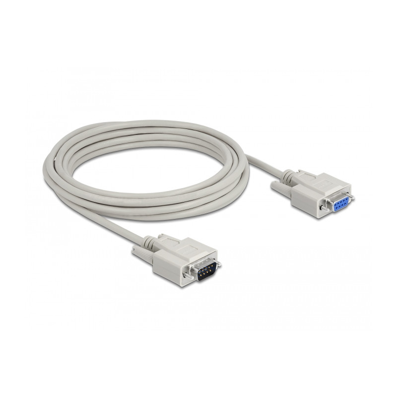Delock Serielles Kabel D-Sub 9 Stecker zu Buchse 5 m