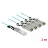 Delock Aktives Optisches Kabel QSFP+ zu 4 x SFP+ 3 m