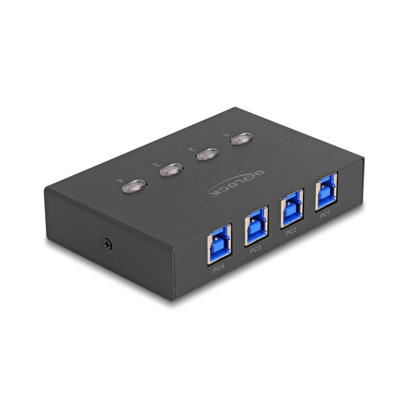 Delock USB 5 Gbps Switch für 4 PC an 1 Gerät