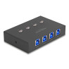 Delock USB 5 Gbps Switch für 4 PC an 1 Gerät