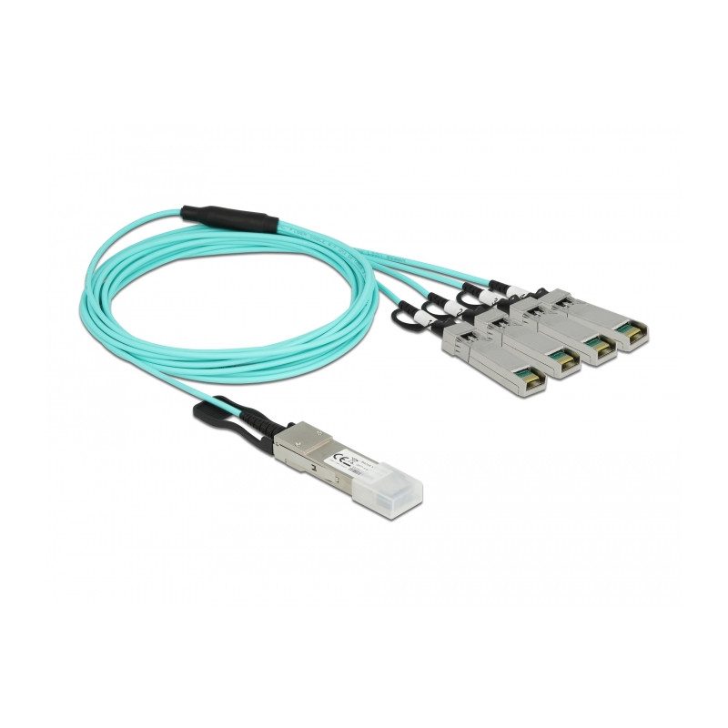 Delock Aktives Optisches Kabel QSFP+ zu 4 x SFP+ 3 m