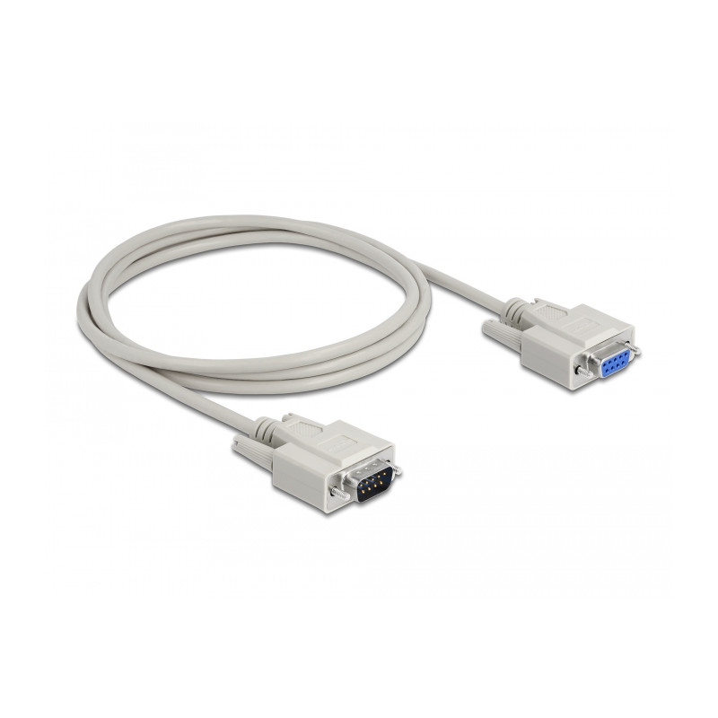 Delock Serielles Kabel D-Sub 9 Stecker zu Buchse 2 m