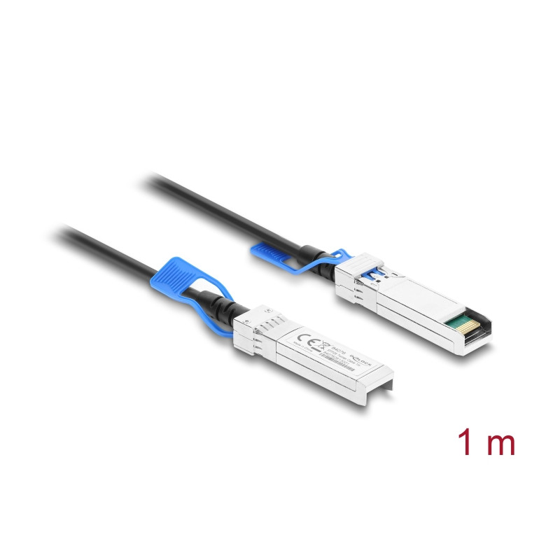 Delock Twinax Kabel SFP28 Stecker zu SFP28 Stecker 25 Gbps 1 m
