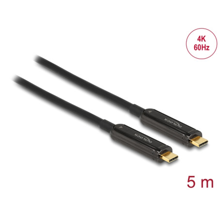 Delock Aktives Optisches USB-C™ Video Kabel 4K 60 Hz 5 m