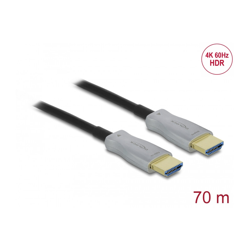 Delock Aktives Optisches Kabel HDMI 4K 60 Hz 70 m