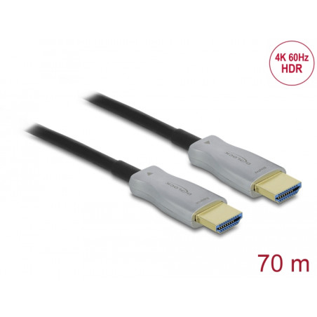 Delock Aktives Optisches Kabel HDMI 4K 60 Hz 70 m