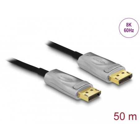Delock Aktives Optisches Kabel DisplayPort 1.4 8K 50 m