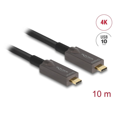 Delock Aktives Optisches USB-C™ 4K Video + Daten + PD Kabel 10 m