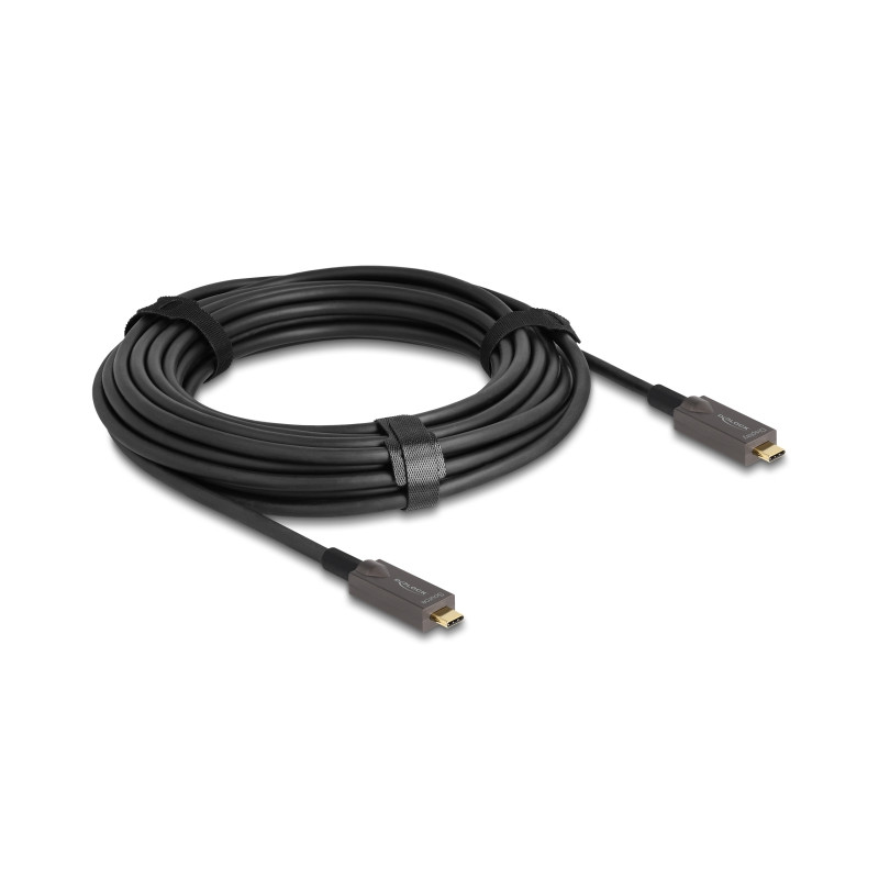 Delock Aktives Optisches USB-C™ 4K Video + Daten + PD Kabel 10 m