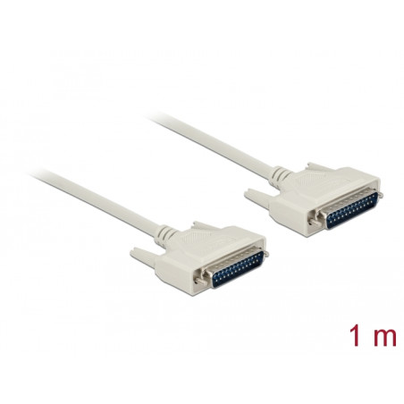 Delock Serielles Kabel D-Sub 25 Stecker zu Stecker 1 m