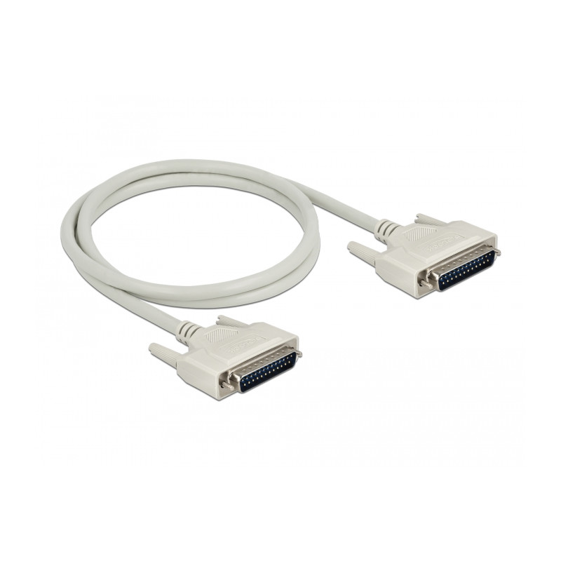 Delock Serielles Kabel D-Sub 25 Stecker zu Stecker 1 m