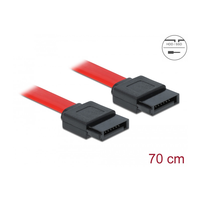 Delock SATA 3 Gb/s Kabel 70 cm rot